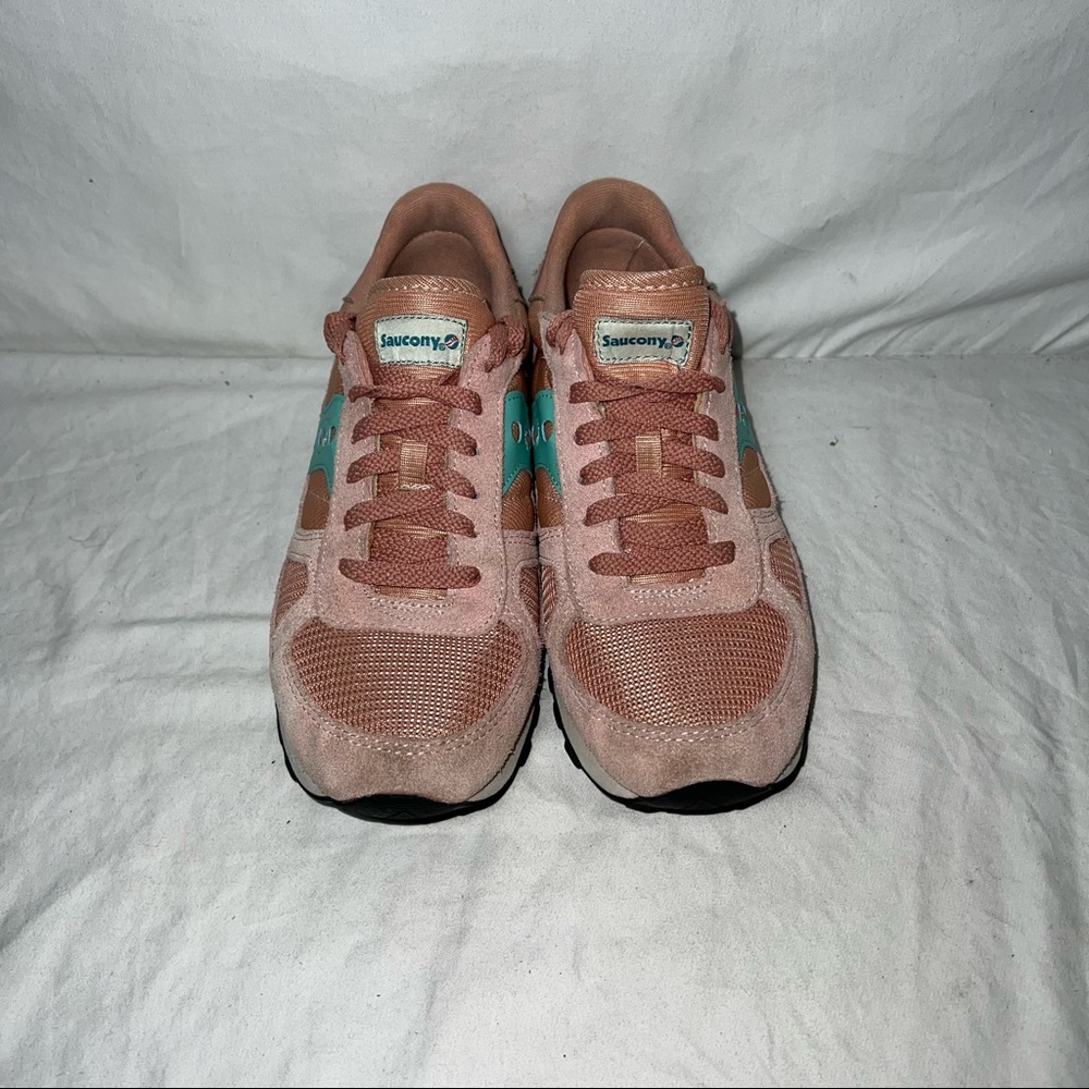 Women’s Saucony Shadow Original Pink Green S1108-643 Size 8.5 - Picture 2 of 9